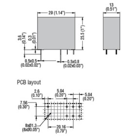 Relè 1 Scambio azionatore meccanico 16A bobina 24VDC Lovato HR501CD024