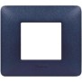 Placca Bticino Matix 2 posti Blu Mercurio AM4802TBM