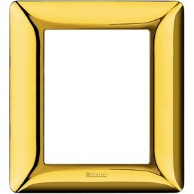 Placca 6 posti (3+3) Oro Lucido Bticino Matix AM4826GOR