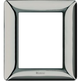 Placca 6 posti (3+3) Cromo Lucido Bticino Matix AM4826GCR