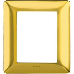 Placca 6 posti (3+3) Oro Satinato Bticino Matix AM4826GOS