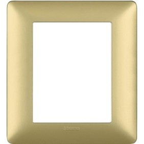Placca 6 posti (3+3) Gold Bticino Matix AM4826MGL