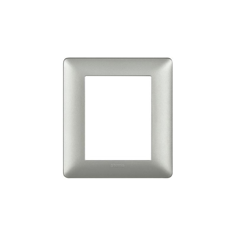Placca 6 posti (3+3) Silver Matix AM4826MSL