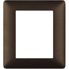 Placca 6 posti (3+3) Marrone Caffè Matix AM4826TGG