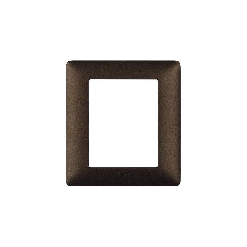 Placca 6 posti (3+3) Marrone Caffè Matix AM4826TGG