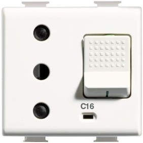 Presa Sicura Magnetotermica Bipolare 16A Serie Civili Matix AM5130