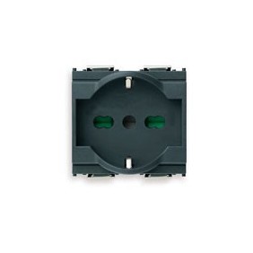 PRESA SCHUKO BIPASSO 10/16A VIMAR IDEA 16211