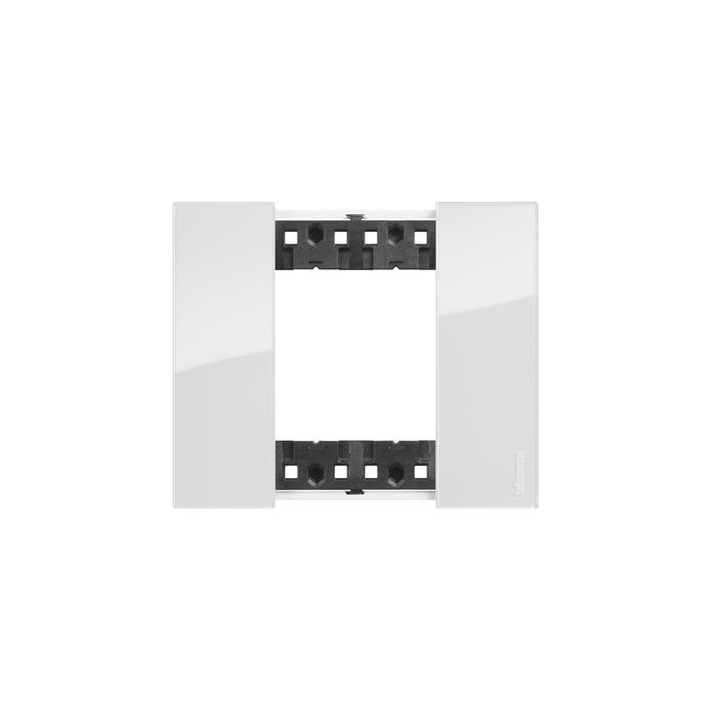 Placca Ghiaccio Bticino Living Now due posti Tecnopolimero KA4802DW