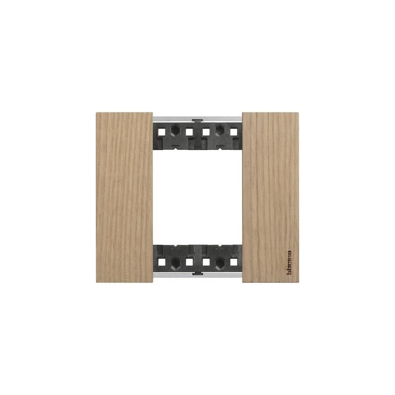 Placca Rovere Bticino Living Now due posti Legno KA4802LM