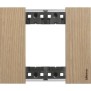 Placca Rovere Bticino Living Now due posti Legno KA4802LM