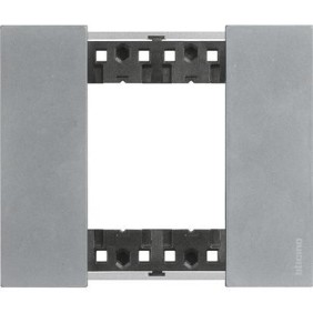 Placca Moon Bticino Living Now due posti Zama KA4802NW