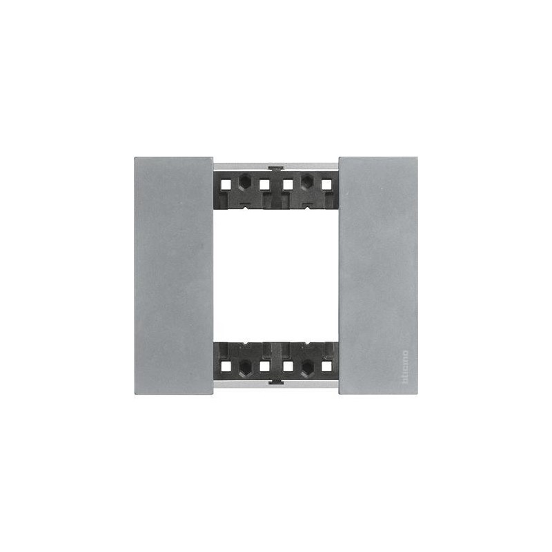 Placca Moon Bticino Living Now due posti Zama KA4802NW