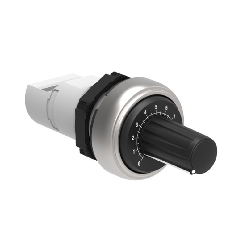 Potenziometro monoblocco foro 22mm con scala graduata 5Kohm Lovato LPCPA005