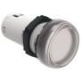 Indicatore luminoso monoblocco foro 22mm 230V AC trasparente Lovato LPMLM7