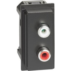 Modulo RCA Audio Nero Bticino Living Now KG4269R