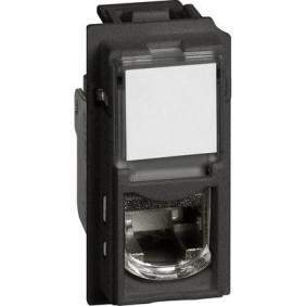 Connettore RJ45 Categoria 6A STP Nero Bticino Living Now KG4279C6AS
