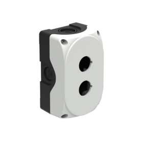 Contenitore per 2 operatori e segnalatori Lovato coperchio grigio LPZP2A8