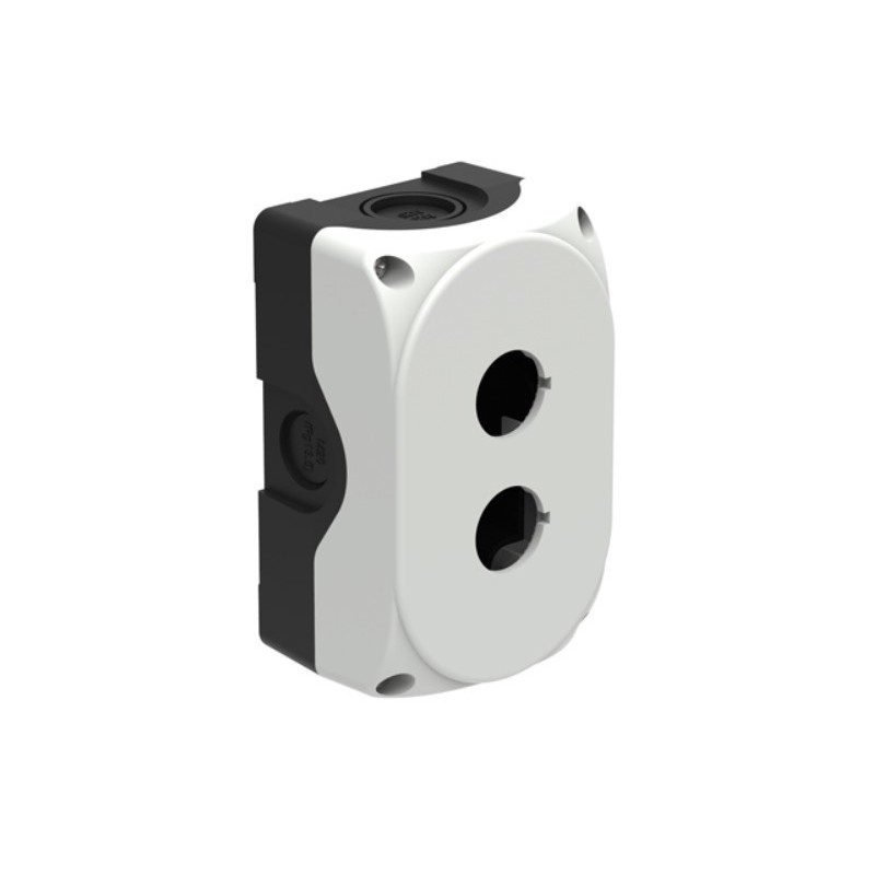 Contenitore per 2 operatori e segnalatori Lovato coperchio grigio LPZP2A8