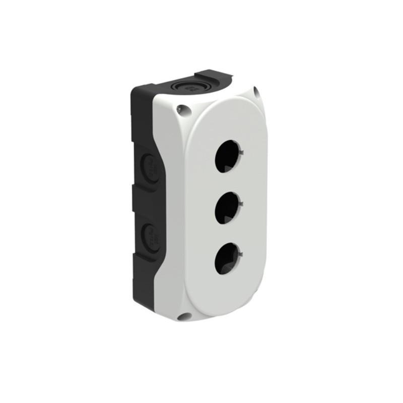 Contenitore per 3 operatori e segnalatori Lovato coperchio grigio LPZP3A8