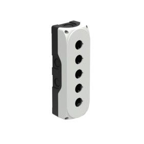 Contenitore per 5 operatori e segnalatori Lovato coperchio grigio LPZP5A8