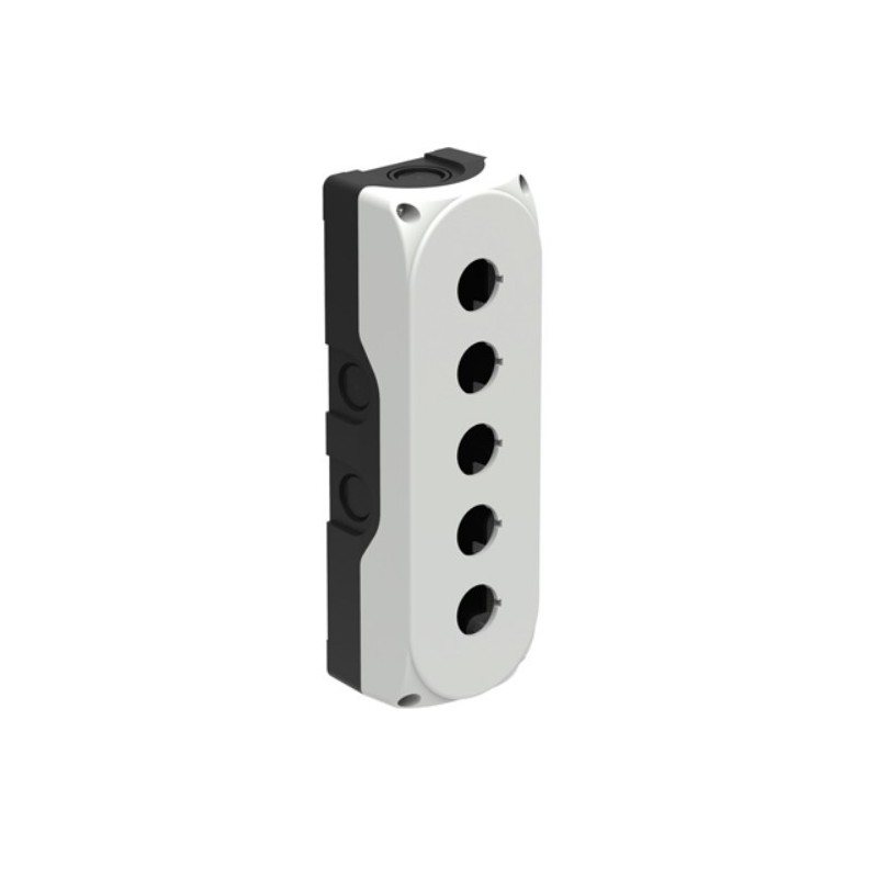 Contenitore per 5 operatori e segnalatori Lovato coperchio grigio LPZP5A8