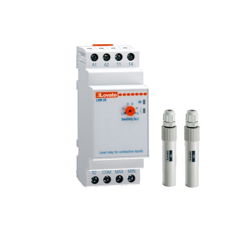Kit rele' di livello LVM20A0240 + 2 sonde 11SN1 Lovato LVMKIT20A024