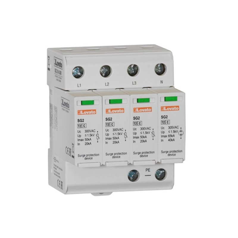 Scaricatore di Sovratensione di Tipo 2 3P+N  Lovato SG23NA300