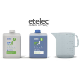 Gel Siliconico Bicomponente Riaccessibile in Tanica 4Lt Etelec RE0400