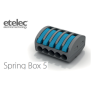 Connettore Isolato a Leve 1 Polo e 5 Conduttori SpringBox5 Etelec SBOX5