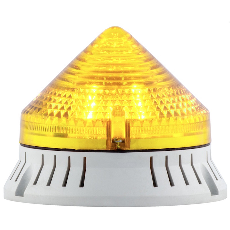 Segnalatore Luminoso e Acustico Giallo 24V Sirena 33725|Emmebistore