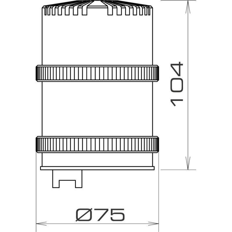 Segnalatore Acustico Piezoelettrico 110/240V IP54 Sirena 27719