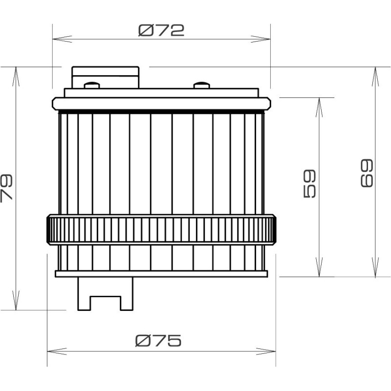 Modulo Luminoso Fisso Verde 12/240V TWS Sirena 27704
