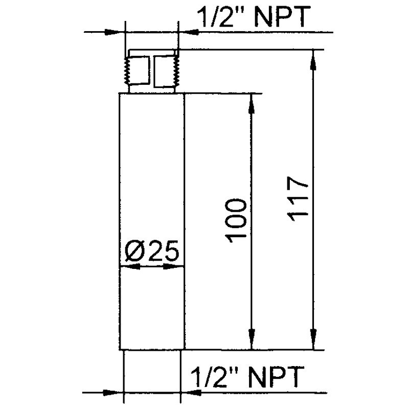 Prolunga Sovrapponibile 10Cm TWS Sirena 27761|Emmebistore.com
