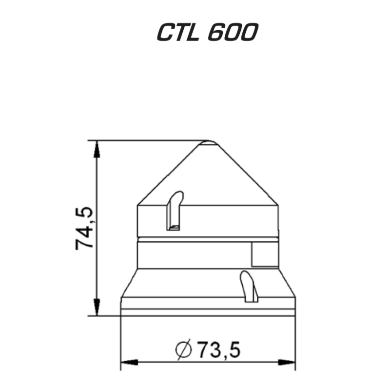 Segnalatore Luminoso Giallo 24/240V CTL Sirena 33575