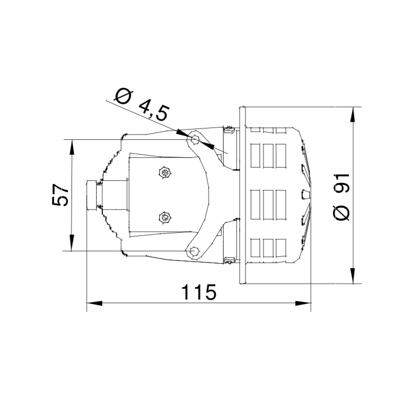 Sirena Elettromeccanica Mini Celere 240V Sirena 42005