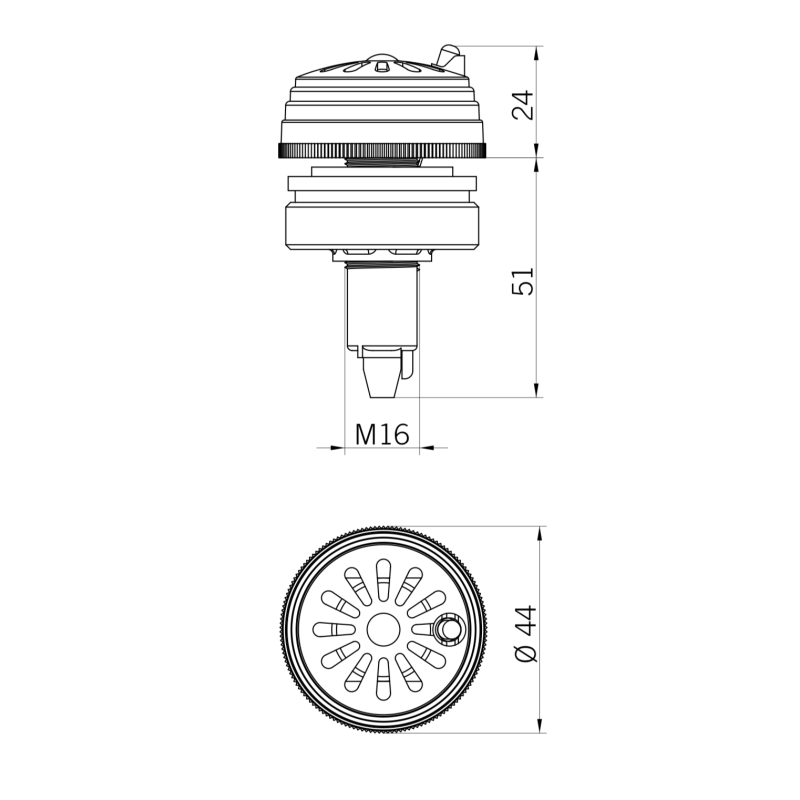 Ronzatore ad Incasso Piezoelettrico 24V BIP 92 Sirena 42319