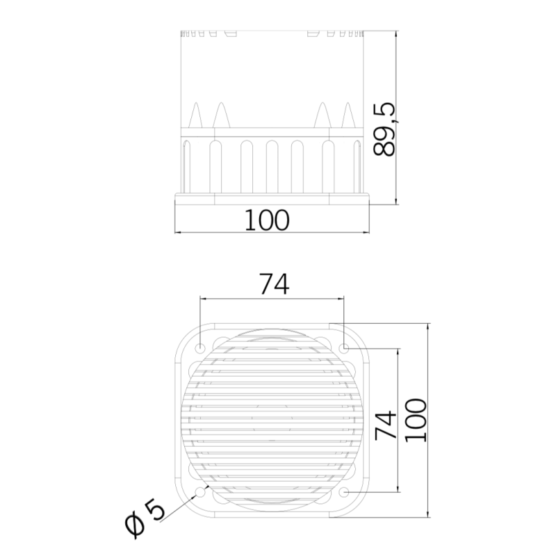 Sirena Elettronica a Cinque Suoni 12/24V Sirena 50415