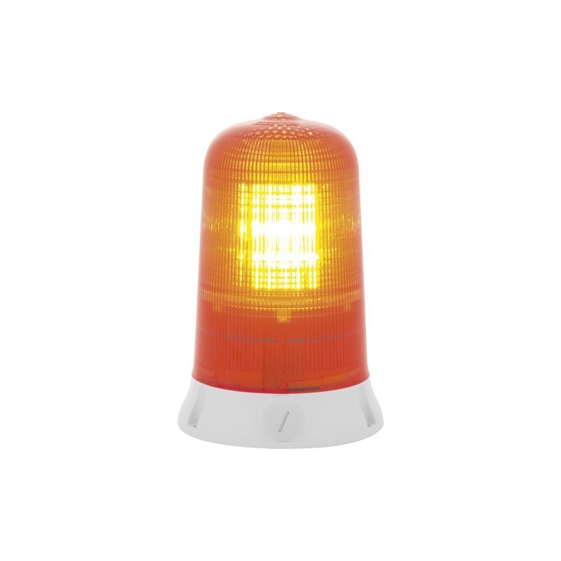 Segnalatore Luminoso Rotante Giallo 240V Sirena 63053