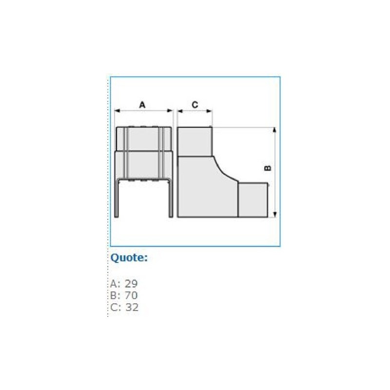 Angolo interno variabile Bocchiotti NIAV 25x30 W B02455