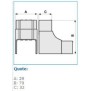Angolo interno variabile Bocchiotti NIAV 25x30 W B02455