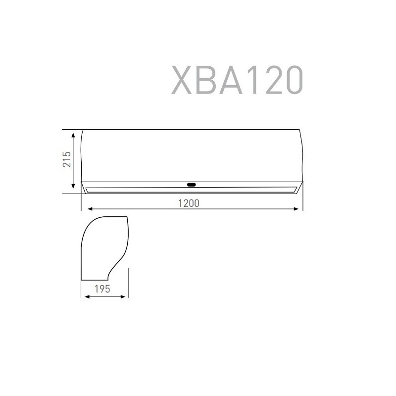 Barriera d'aria 120 cm Fantini Cosmi XBA120