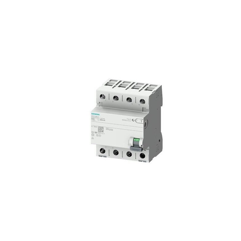 Interruttore Differenziale puro 4P 40A 0,3 Tipo B  Siemens 5SV36444