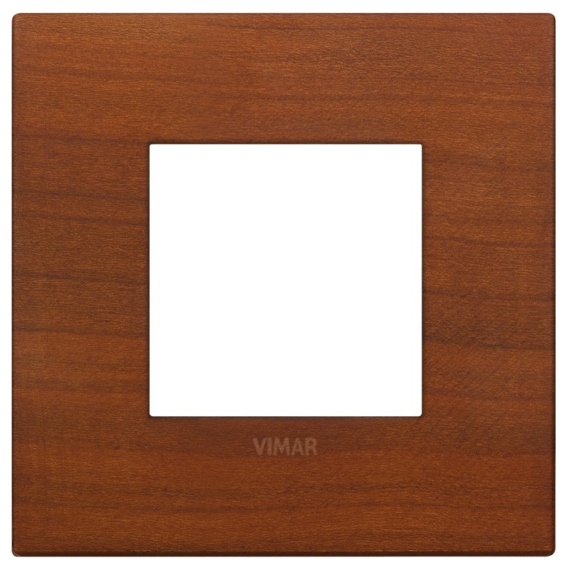 Placca Classic 2 Moduli Legno Naturale Ciliegio 19642.42