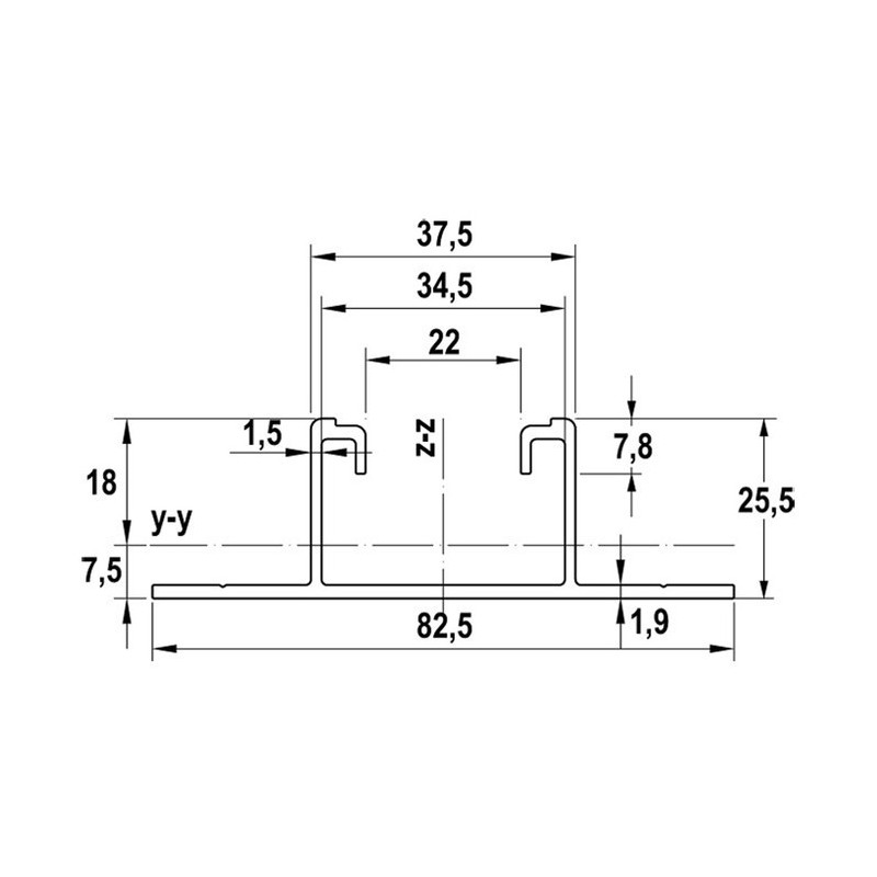 Profilo in Alluminio per Pannelli Fotovoltaici Fischer Solar-flat P400