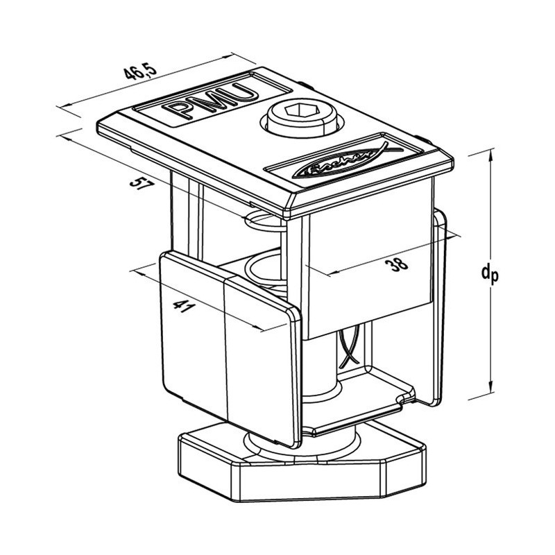 Morsetto Universale per Moduli Fotovoltaici da 30 a 52mm Fischer PM U
