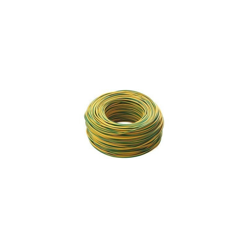 Cavo unipolare antifiamma Afumex FG17 1X6mmq Giallo Verde Matassa 100 Mt