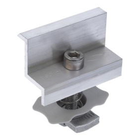 Morsetto Finale in Alluminio per Fotovoltaico con Cornice Fischer PM F35