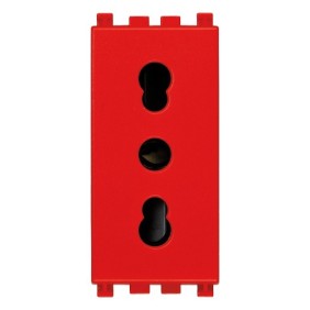 Presa Bipasso Rosso 16A Vimar Arke' 19203.R