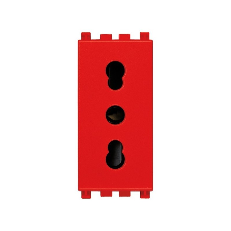 Presa Bipasso Rosso 16A Vimar Arke' 19203.R