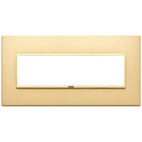 Placca Vimar Eikon Evo Oro Totale Satinato 7 moduli 21657.G10